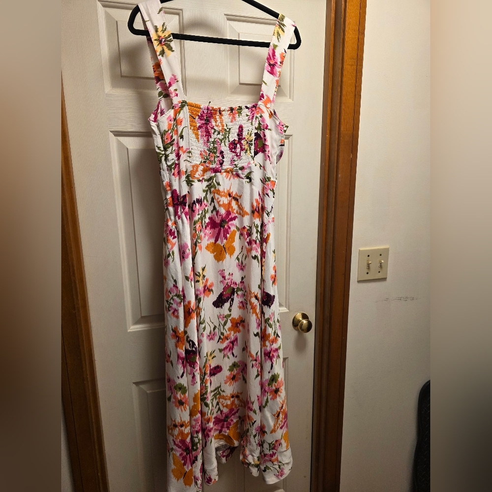 Anthropologie Maeve The Jocelyn Sleeveless Slip Midi Dress In Pink New W/O Tags - Picture 10 of 12